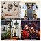 12pcs Halloween Black Witch Hats Decorations, Thickened Hanging Wizard Hats Bulk Costume Accessory, Floating Witch Hat with Rope and Hooks for Porch Yard Indoor Outdoor Halloween Decor Party Favors